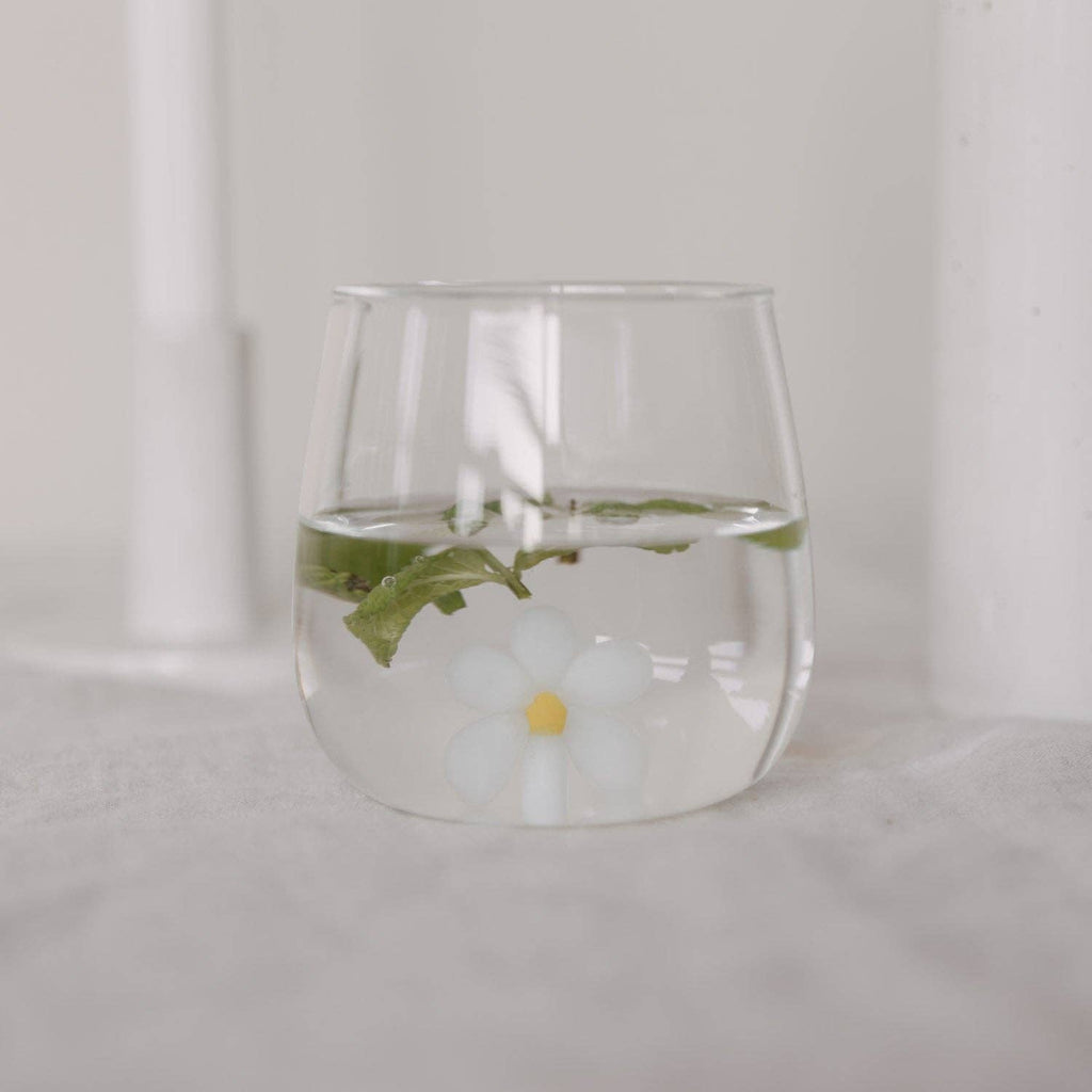 Drinkglas madeliefjesfiguur