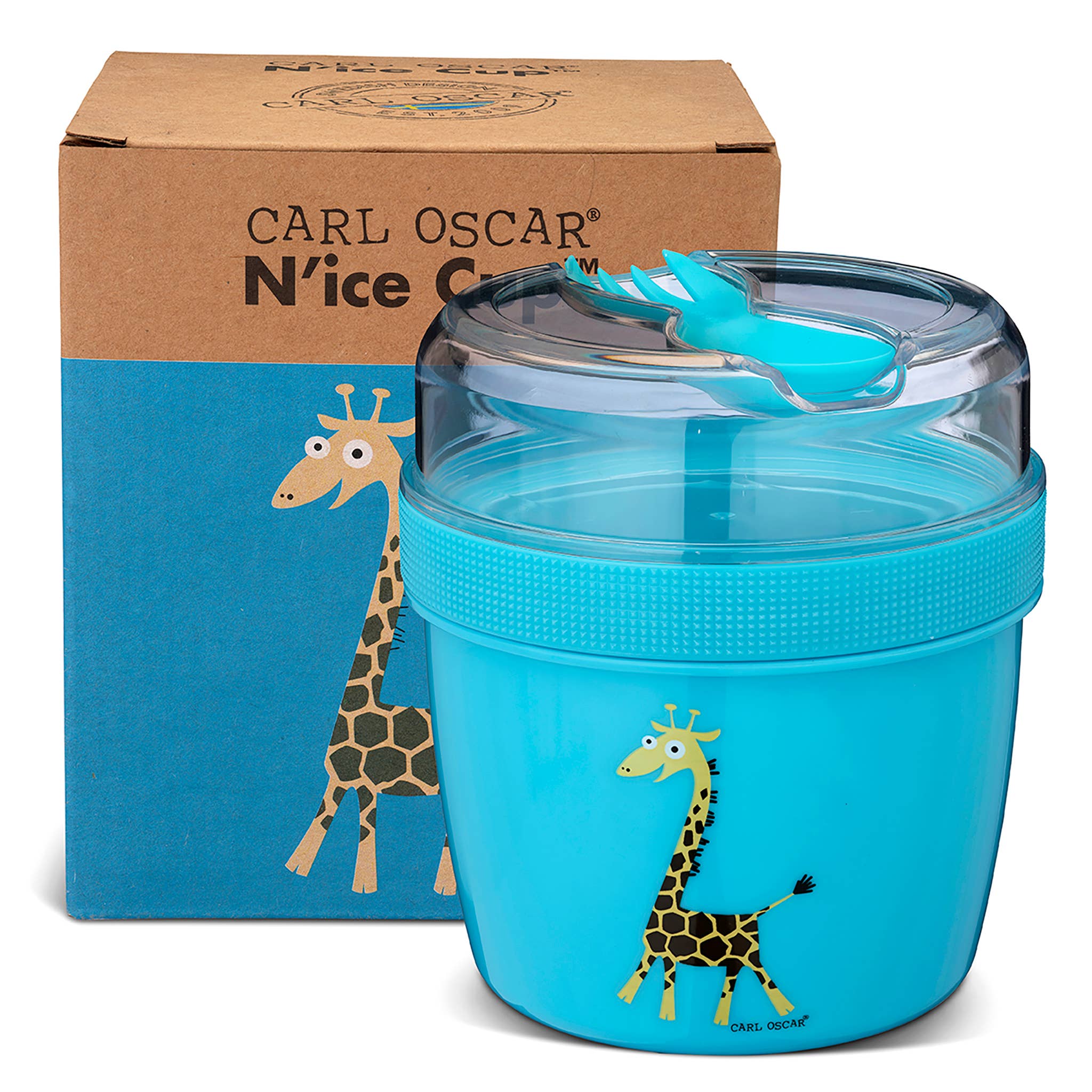 N'ice Cup - L, Kids, Lunchbox met koelschijf - Turkoois