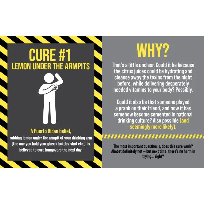 50 Hangover Cures: The Funny Hangover Gift Book