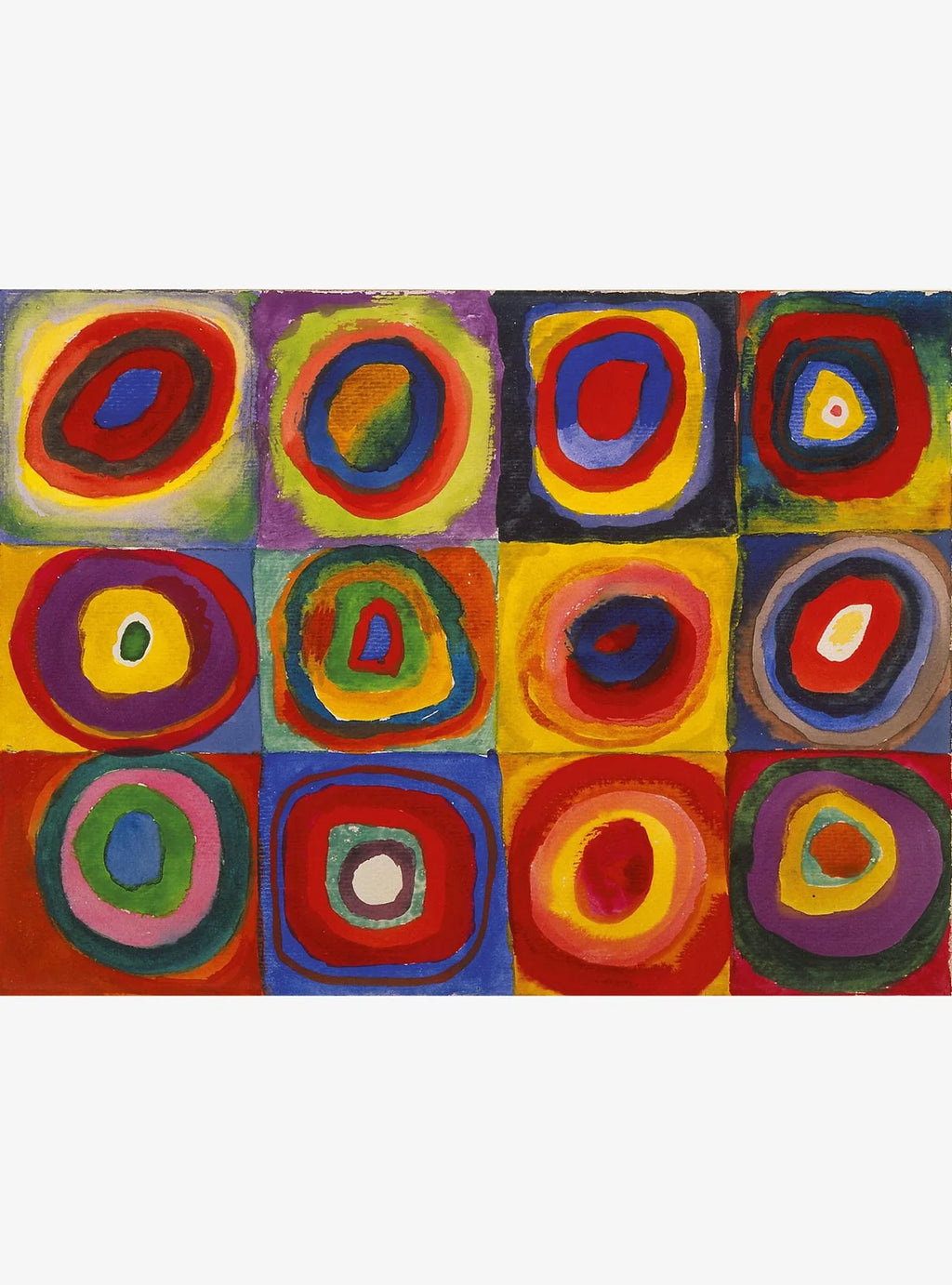 Color study: Squares with concentric circles - Wassily Kandinsky