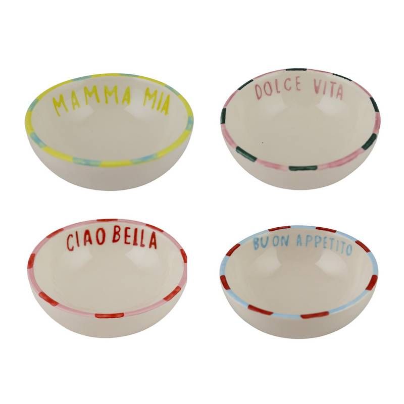 Atelier Pistache Bowl Dolce Far Niente 10x4 cm - Keramiek - Set van 4