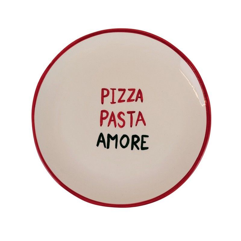 Groot bord Pizza Pasta Amore