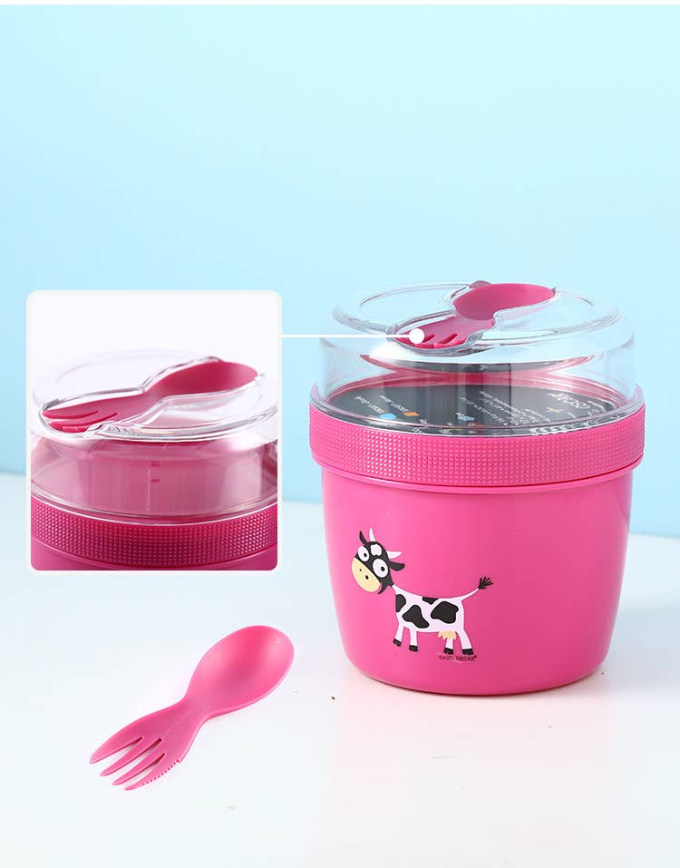 N'ice Cup - L, Kinderlunchbox met koelelement - Paars