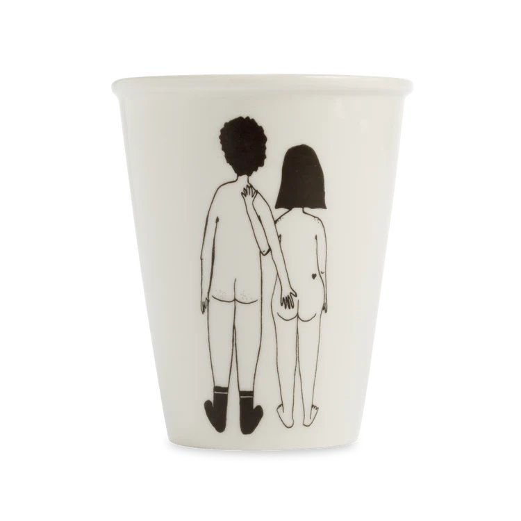Beker Naked Couple Back