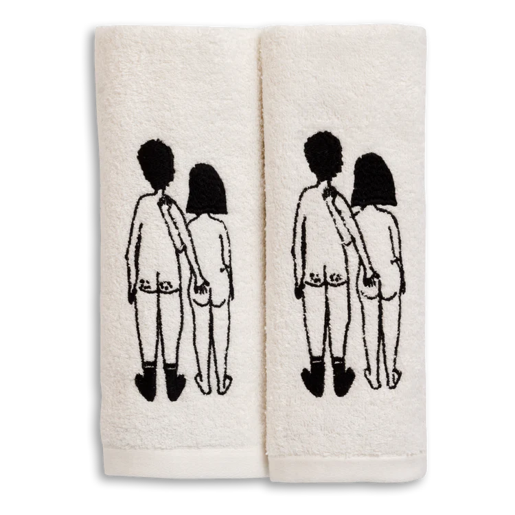 Gastendoekjes NAKED COUPLE BACK