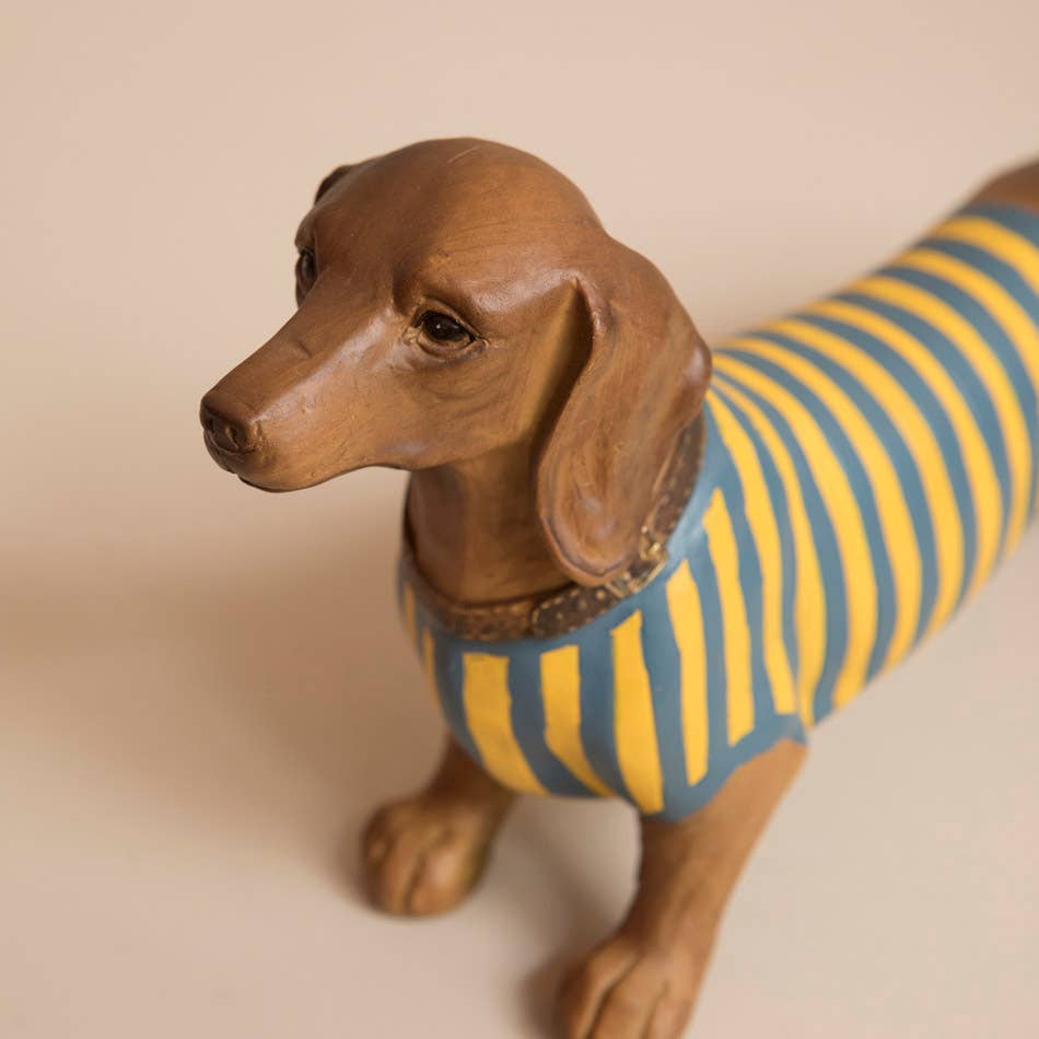 Resin Jimmy teckel beeldje
