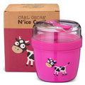 N'ice Cup - L, Kinderlunchbox met koelelement - Paars