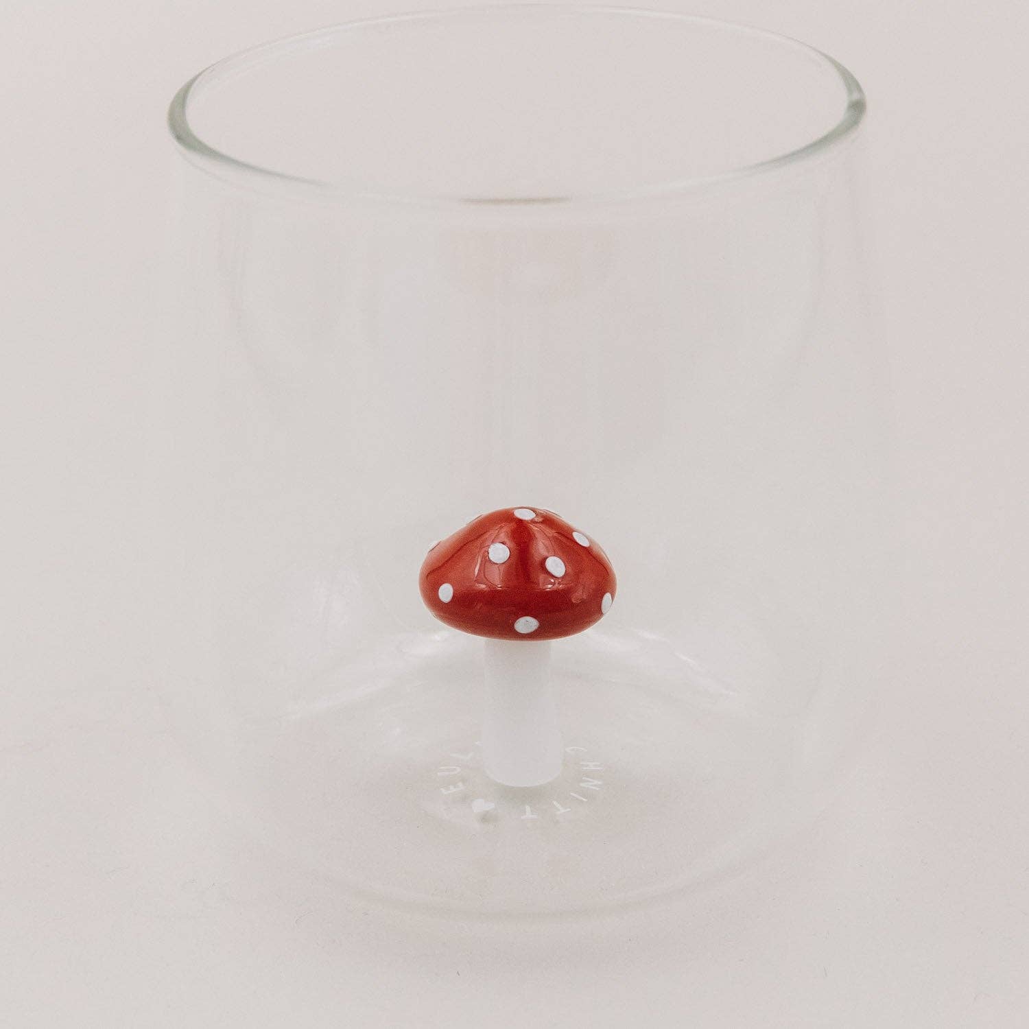 Drinkglas paddenstoelvorm