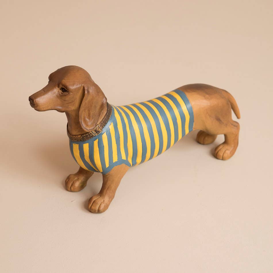 Resin Jimmy teckel beeldje
