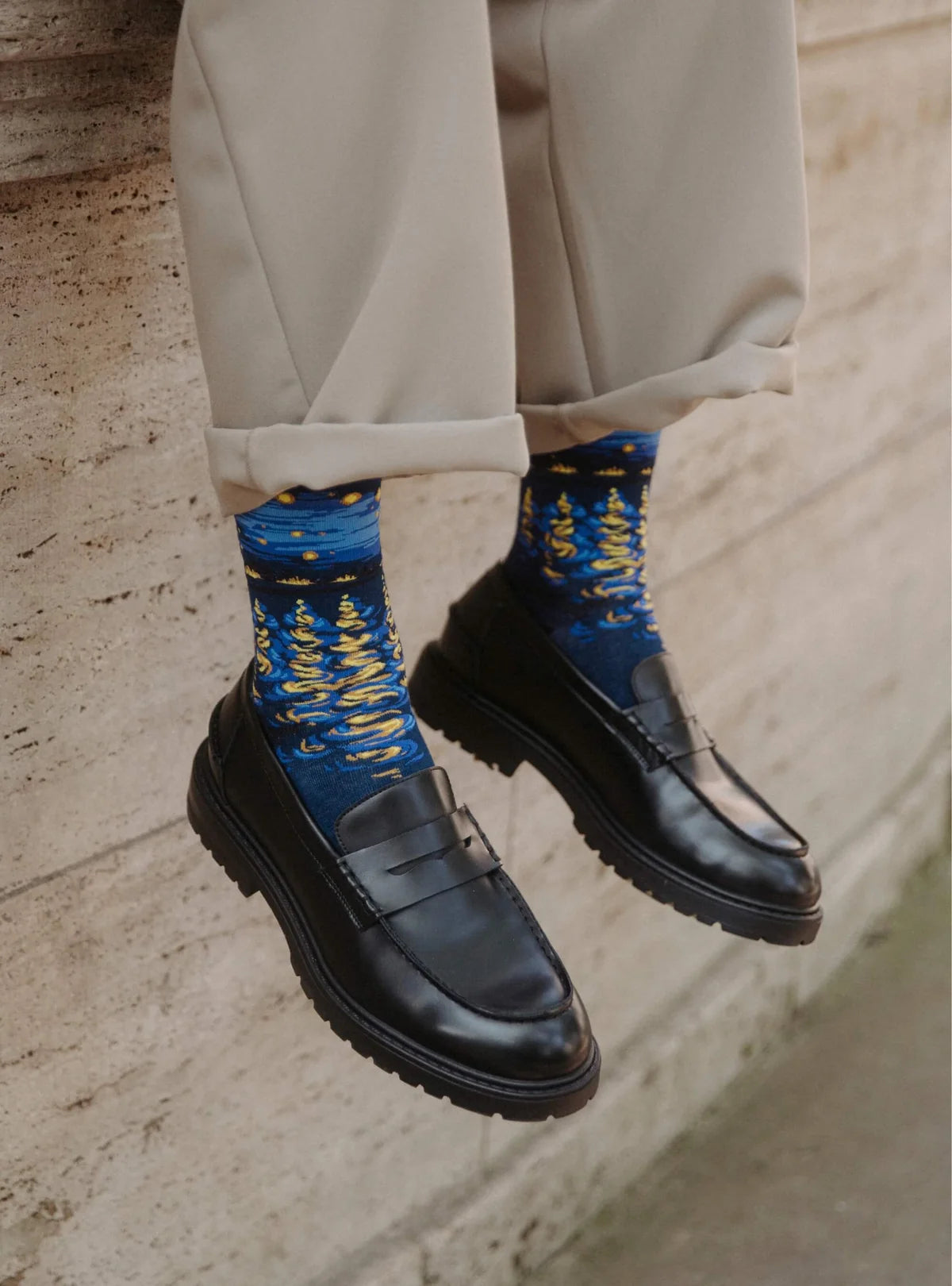 Coffret cadeau 3 chaussettes Van Gogh Nuit étoilée
