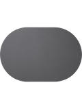 placemat ovaal, basalt (donker grijs)