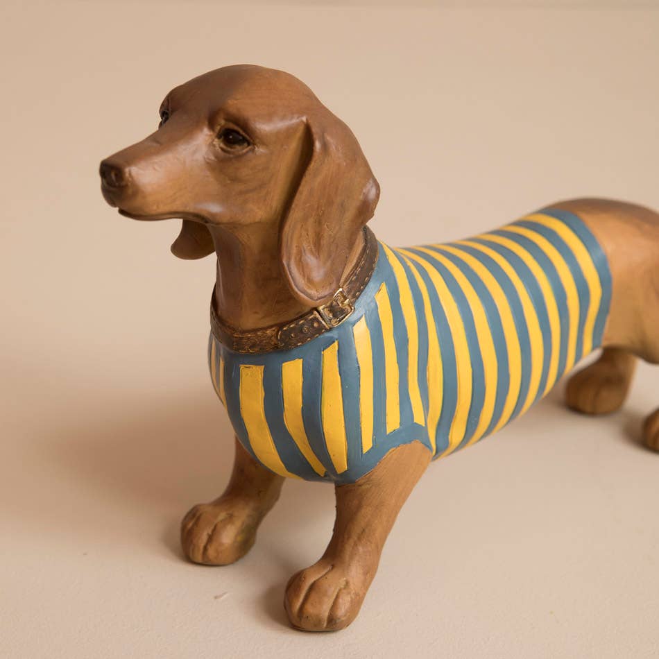 Resin Jimmy teckel beeldje