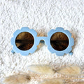 Baby- en kinder zonnebril UV400 bloem - Zachtblauw