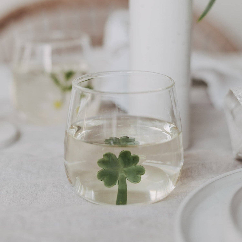 Drinkglas klaverbladvorm