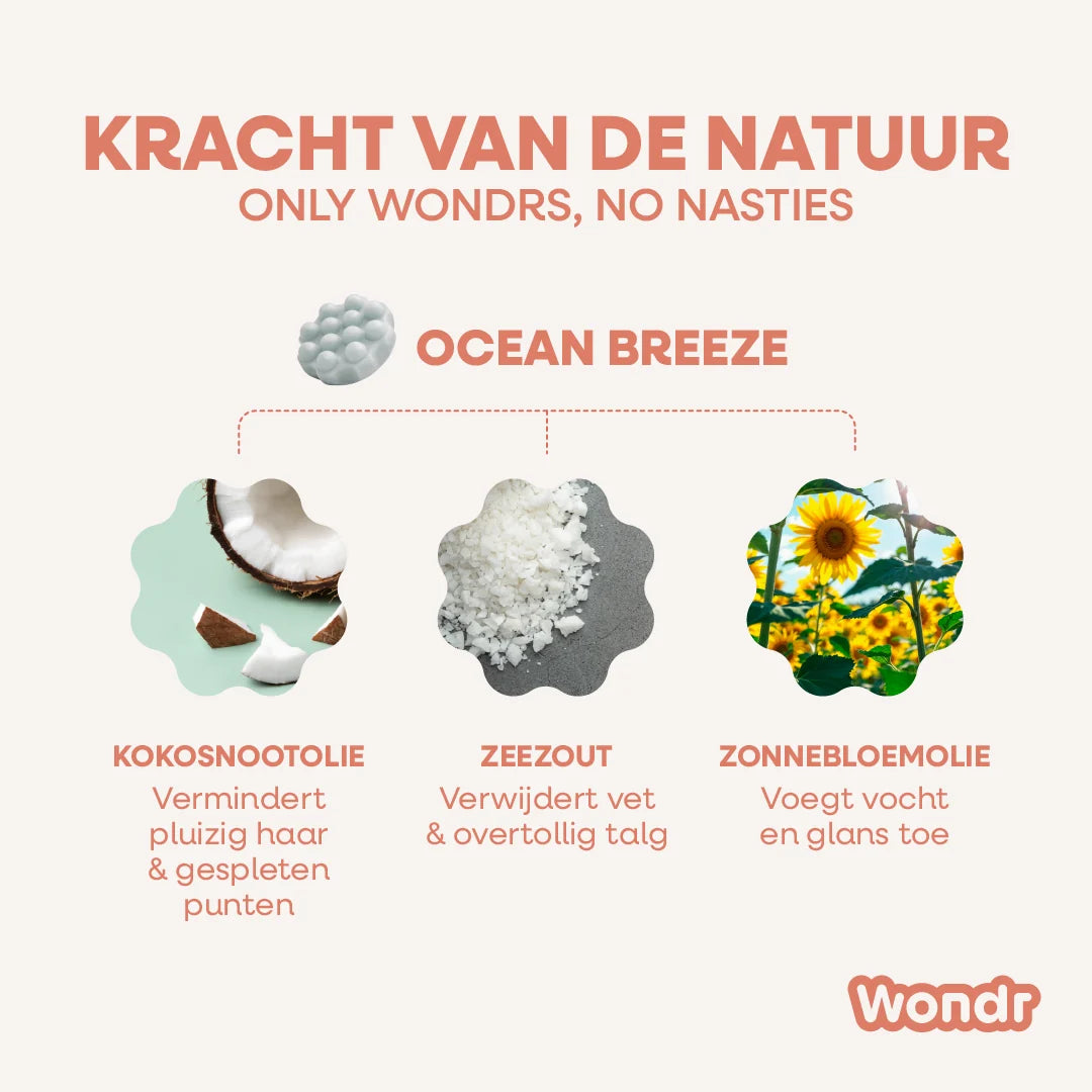 Wondr - Shampoo Bar - Ocean Breeze 55gr