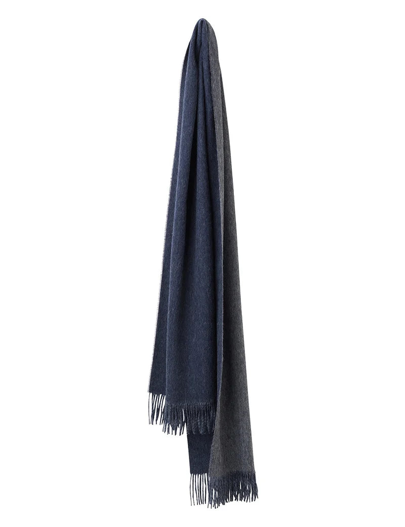 Sjaal - His and Her - Navy/Grey