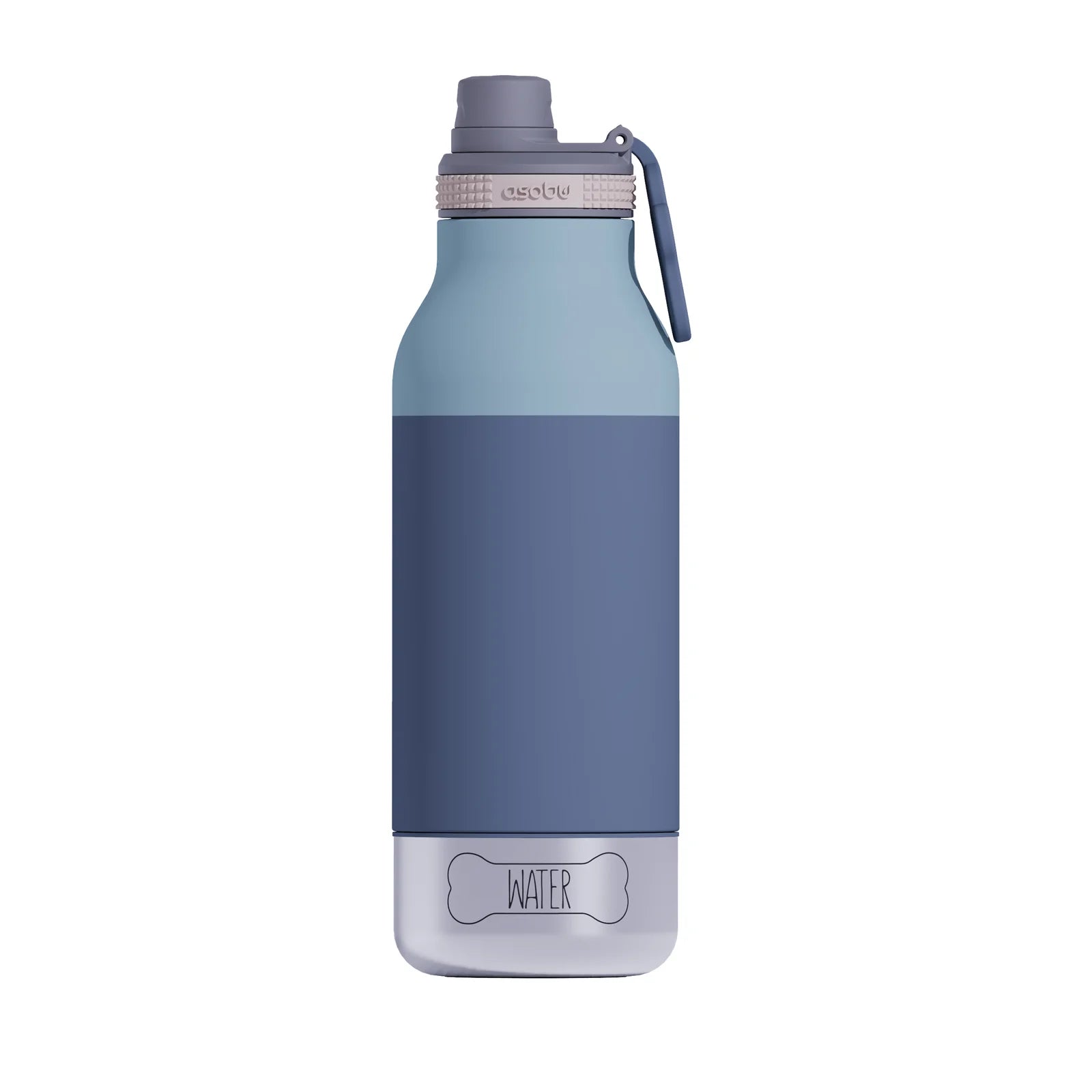 Drinkfles met eetbakje voor je beste vriend - Buddy Pastel Blue