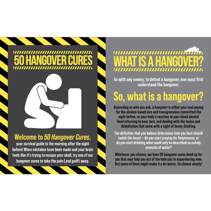 50 Hangover Cures: The Funny Hangover Gift Book