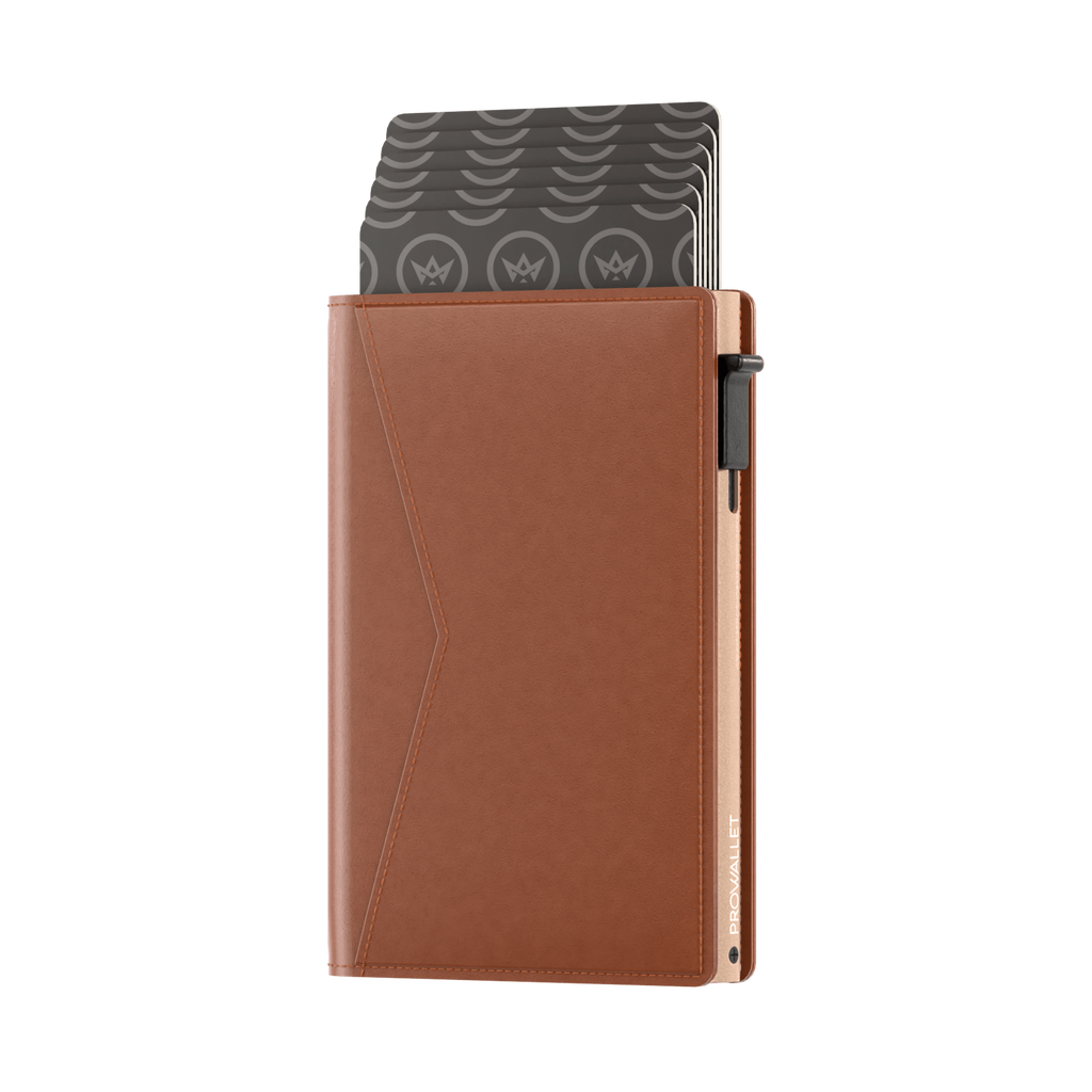 Pasjeshouder Slim Cognac