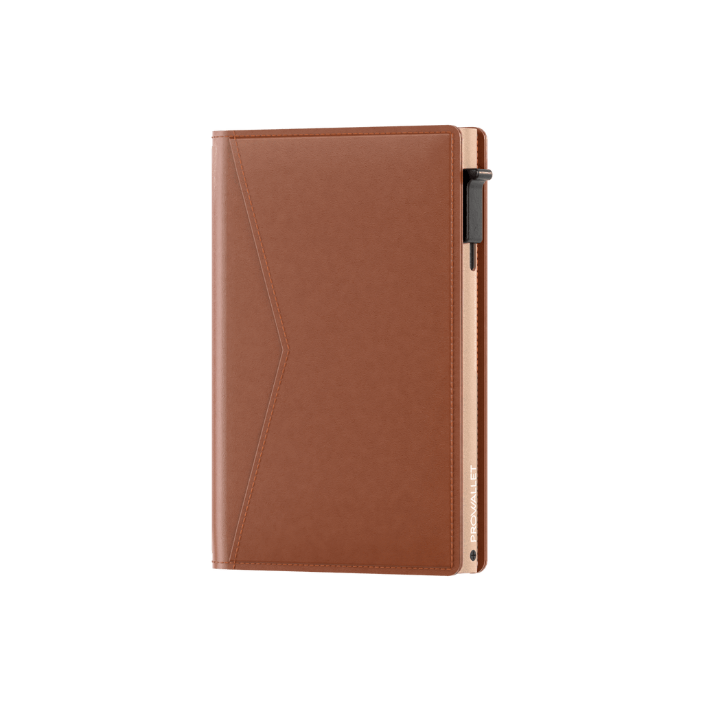 Pasjeshouder Slim Cognac