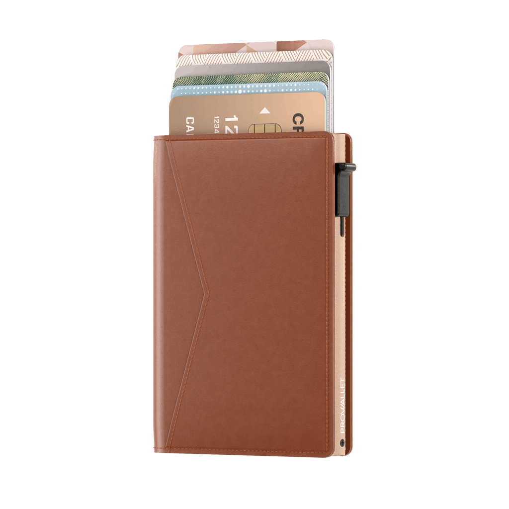 Pasjeshouder Slim Cognac
