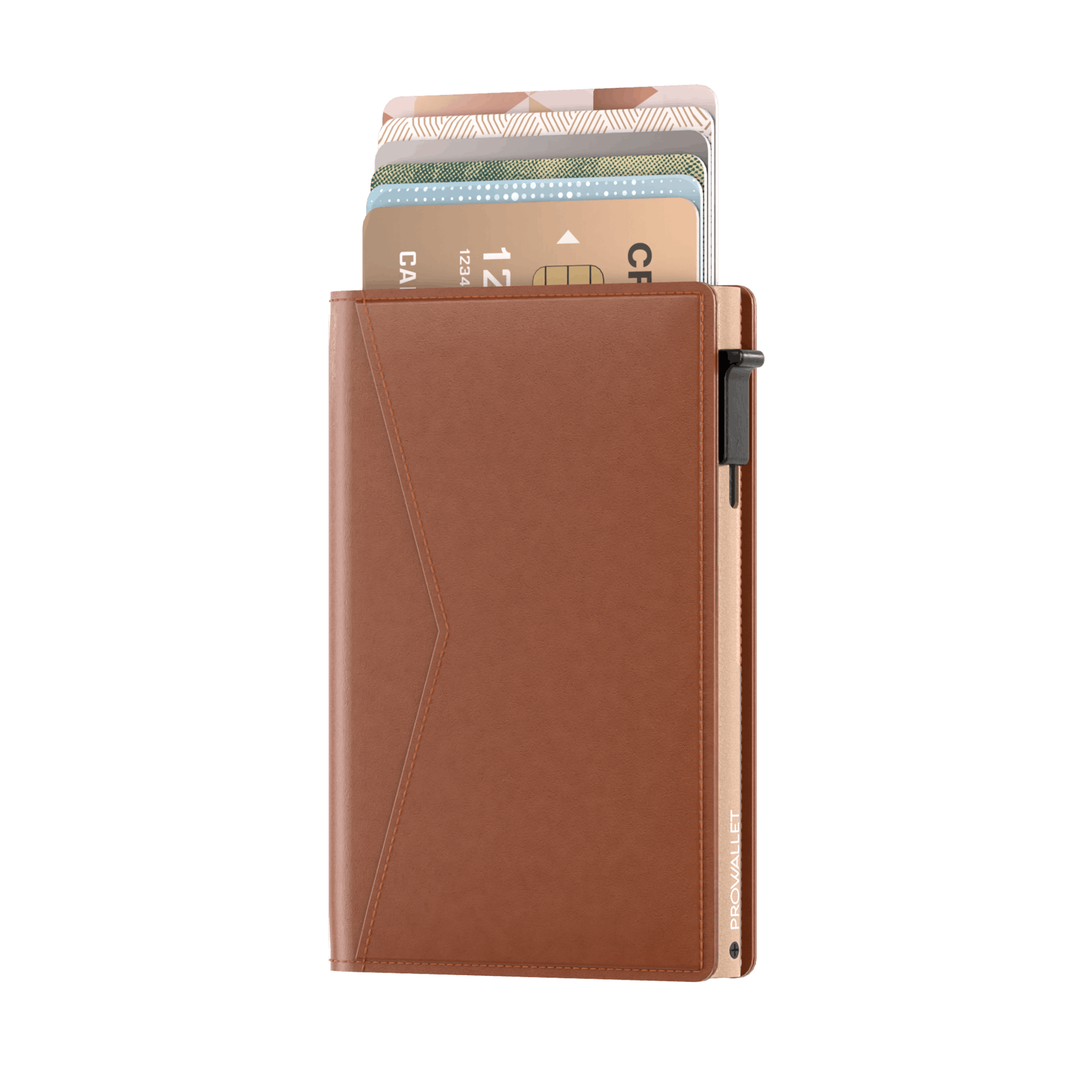 Pasjeshouder Slim Cognac