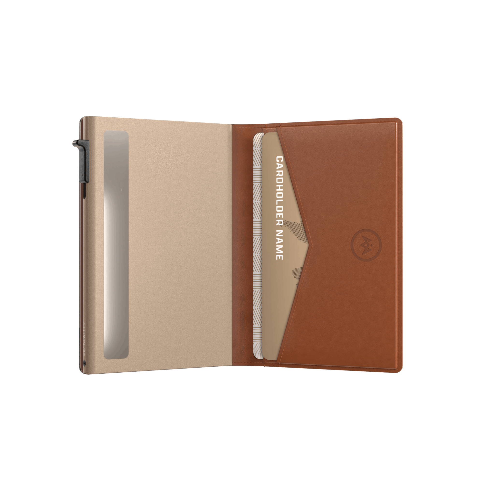 Pasjeshouder Slim Cognac