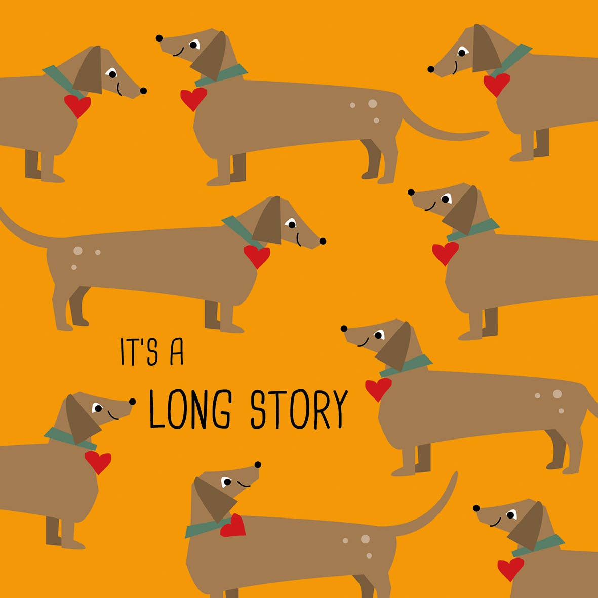 Long Story Orange Napkin 33x33