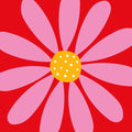 Happy Flower Rood Servet 33X33