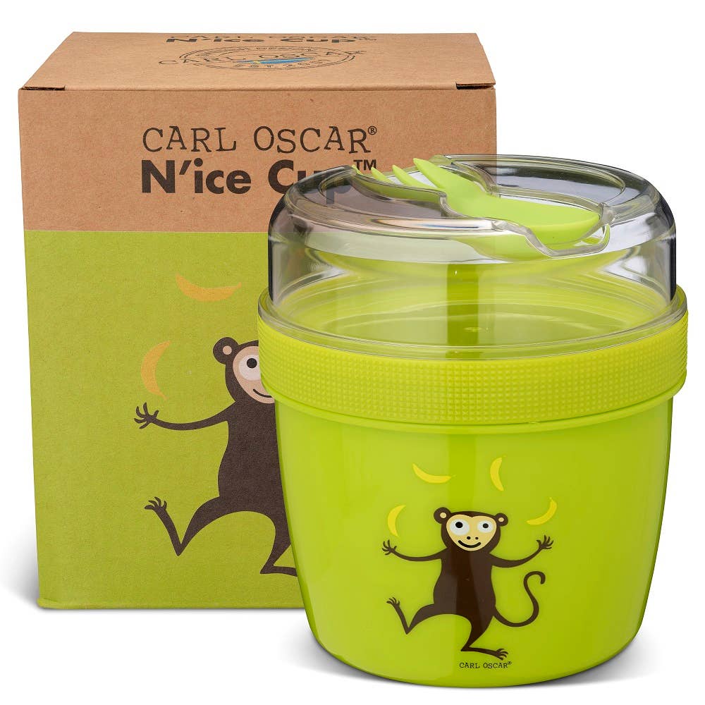N'ice Cup - L, Kids, Lunchbox met koelschijf - Lime