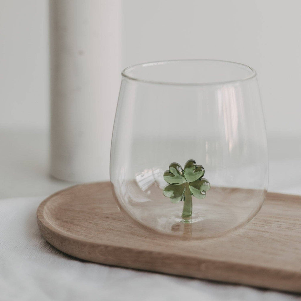 Drinkglas klaverbladvorm