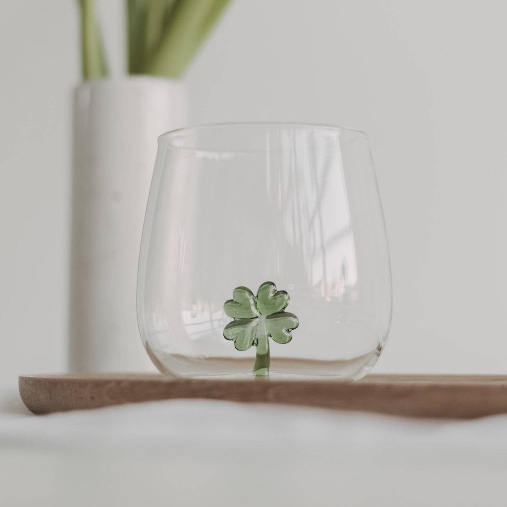 Drinkglas klaverbladvorm