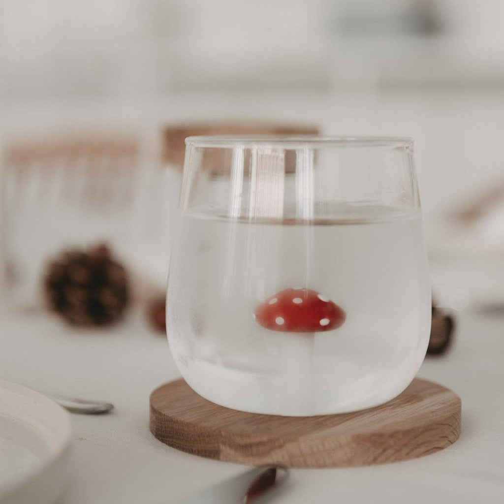 Drinkglas paddenstoelvorm