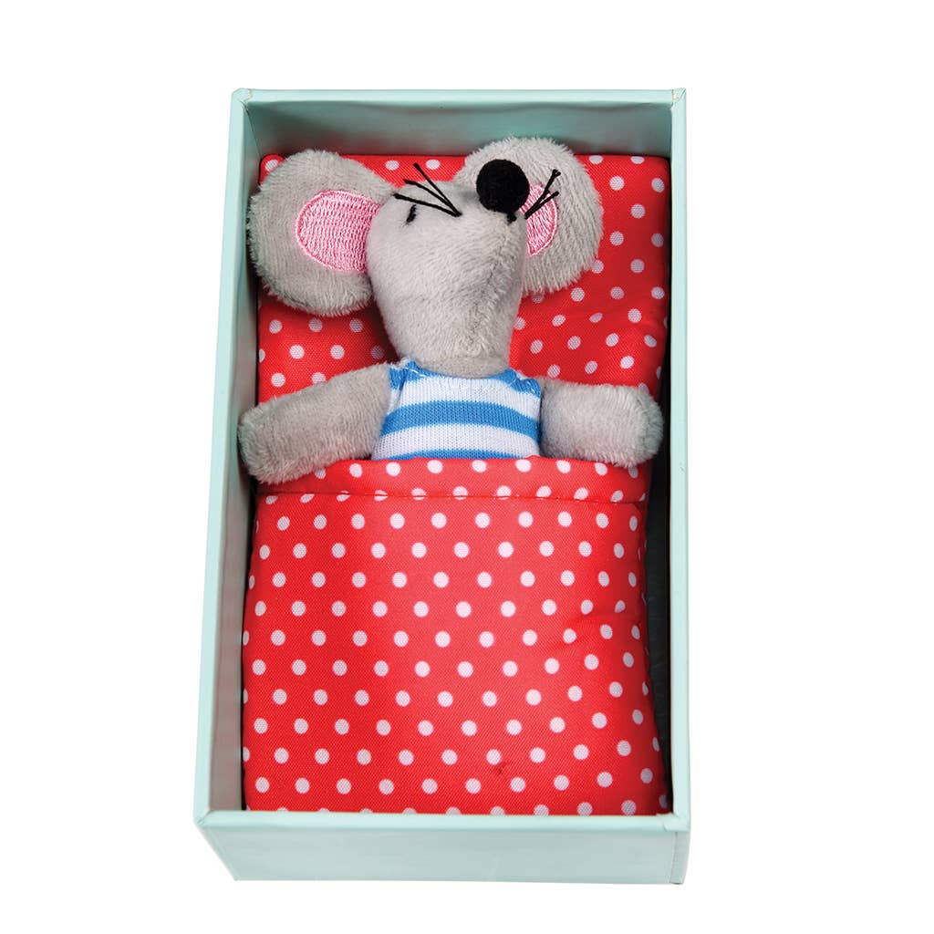 Mini knuffel in een doosje - Muis in een Huis