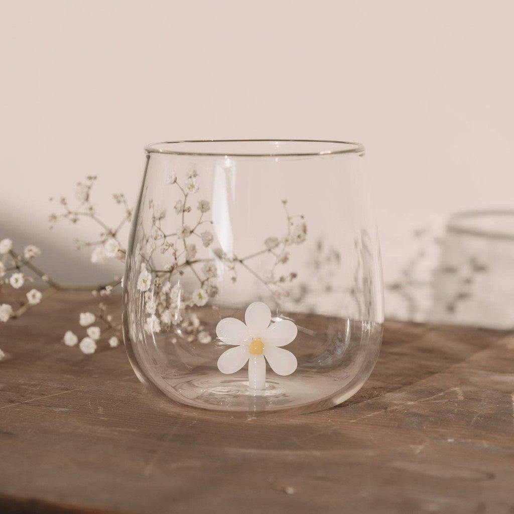 Drinkglas madeliefjesfiguur