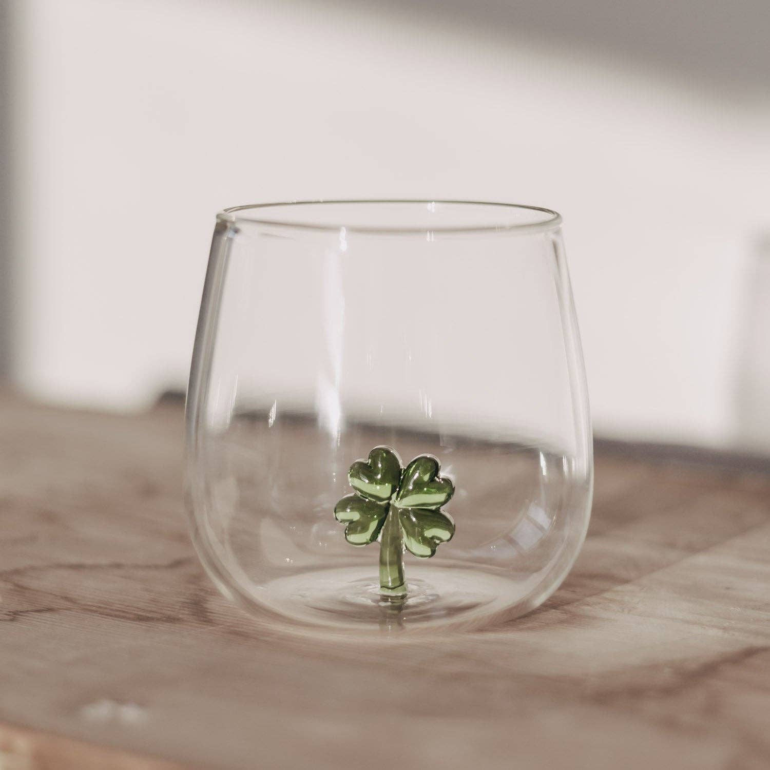 Drinkglas klaverbladvorm