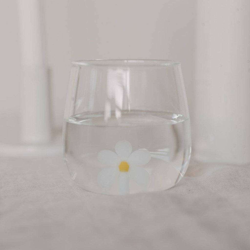 Drinkglas madeliefjesfiguur