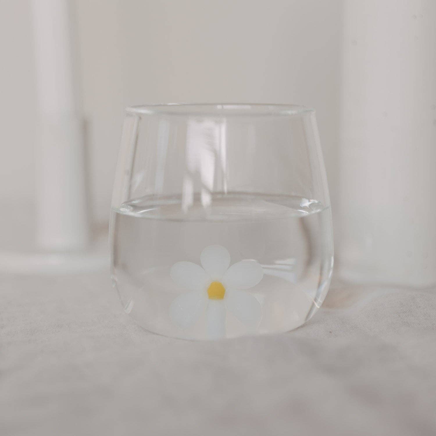 Drinkglas madeliefjesfiguur