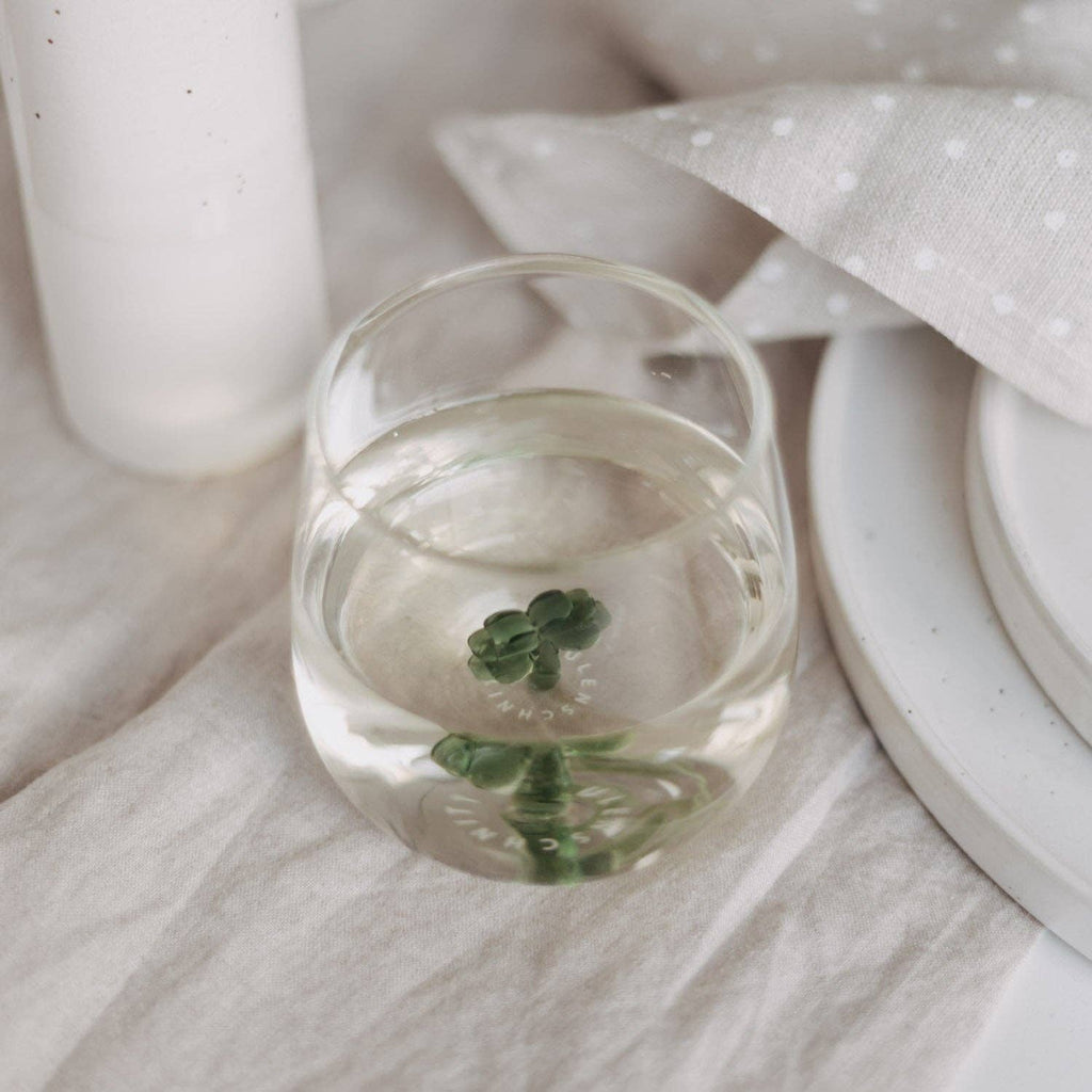 Drinkglas klaverbladvorm