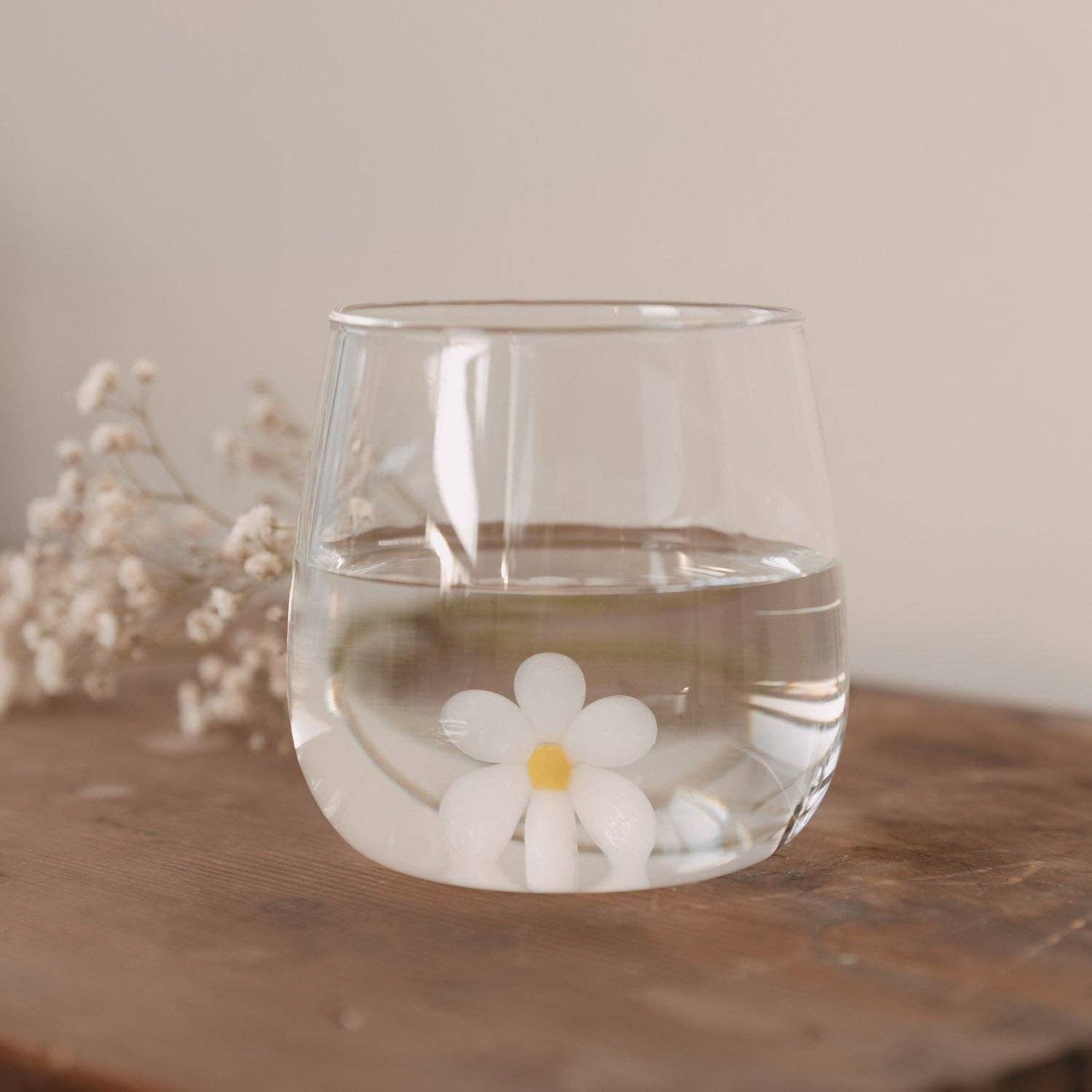 Drinkglas madeliefjesfiguur