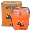 N'ice Cup - L, Kids, Lunchbox met koelschijf - Oranje