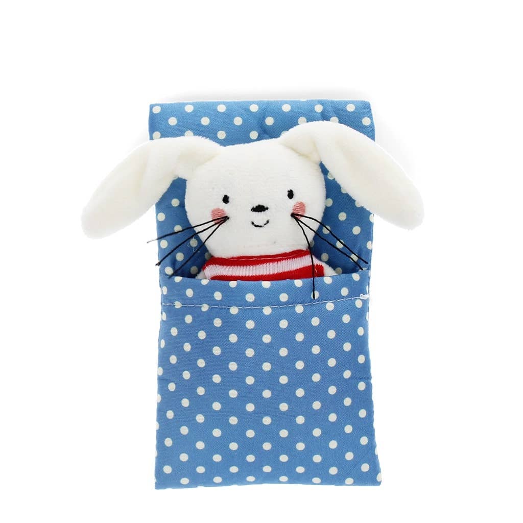 Mini Konijn in een Klein Doosje - knuffel