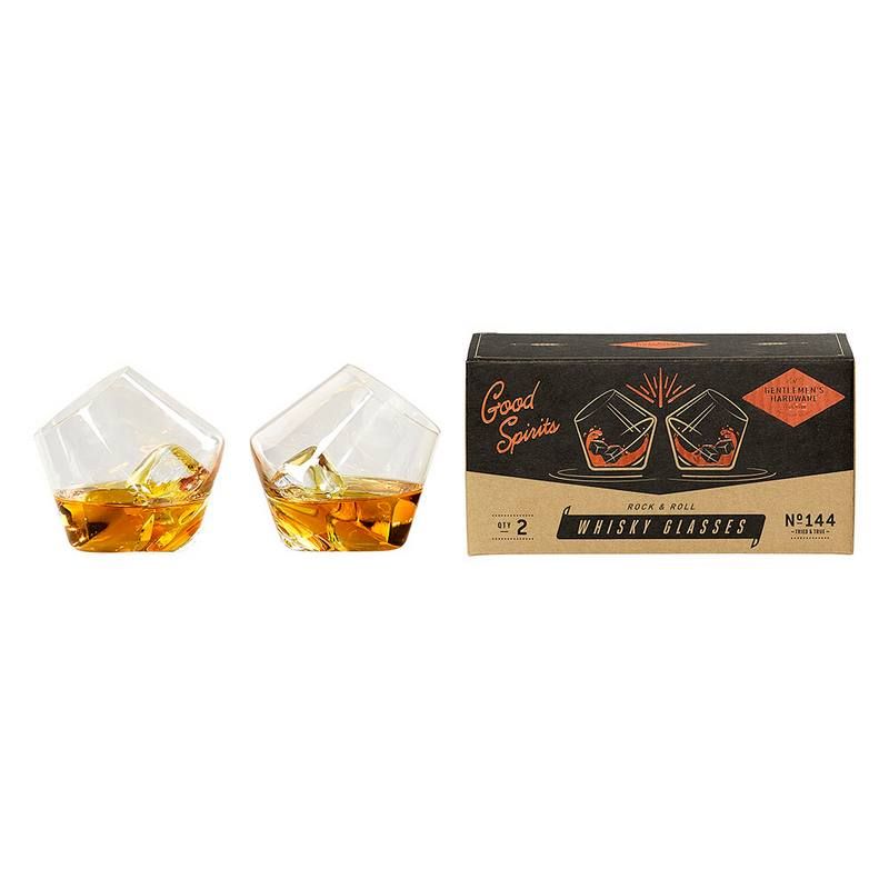 Schommelende Whisy glazen, set van 2