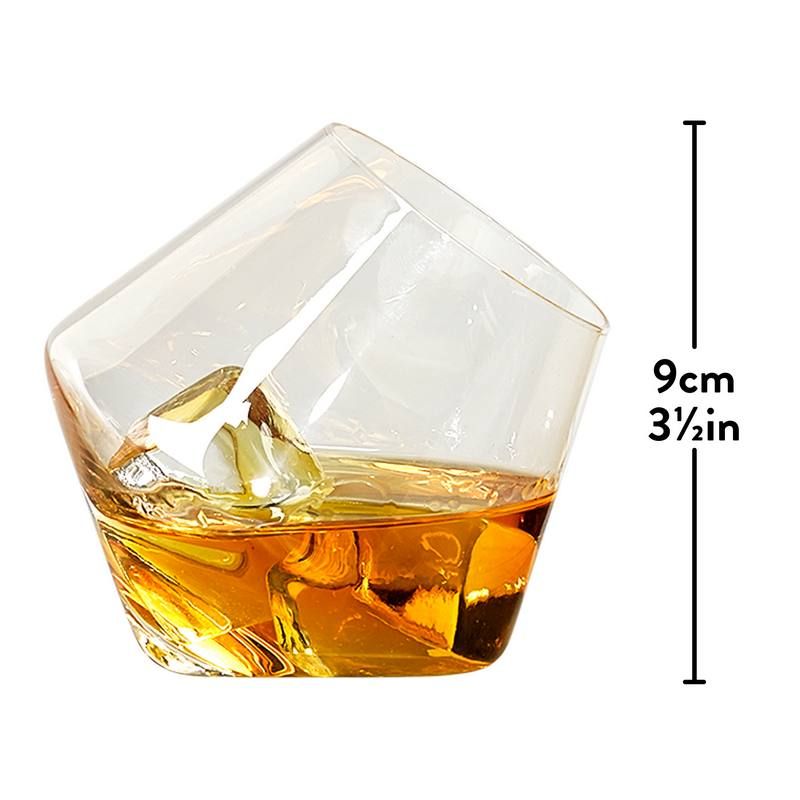 Schommelende Whisy glazen, set van 2