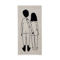 Handdoek Naked Couple Back