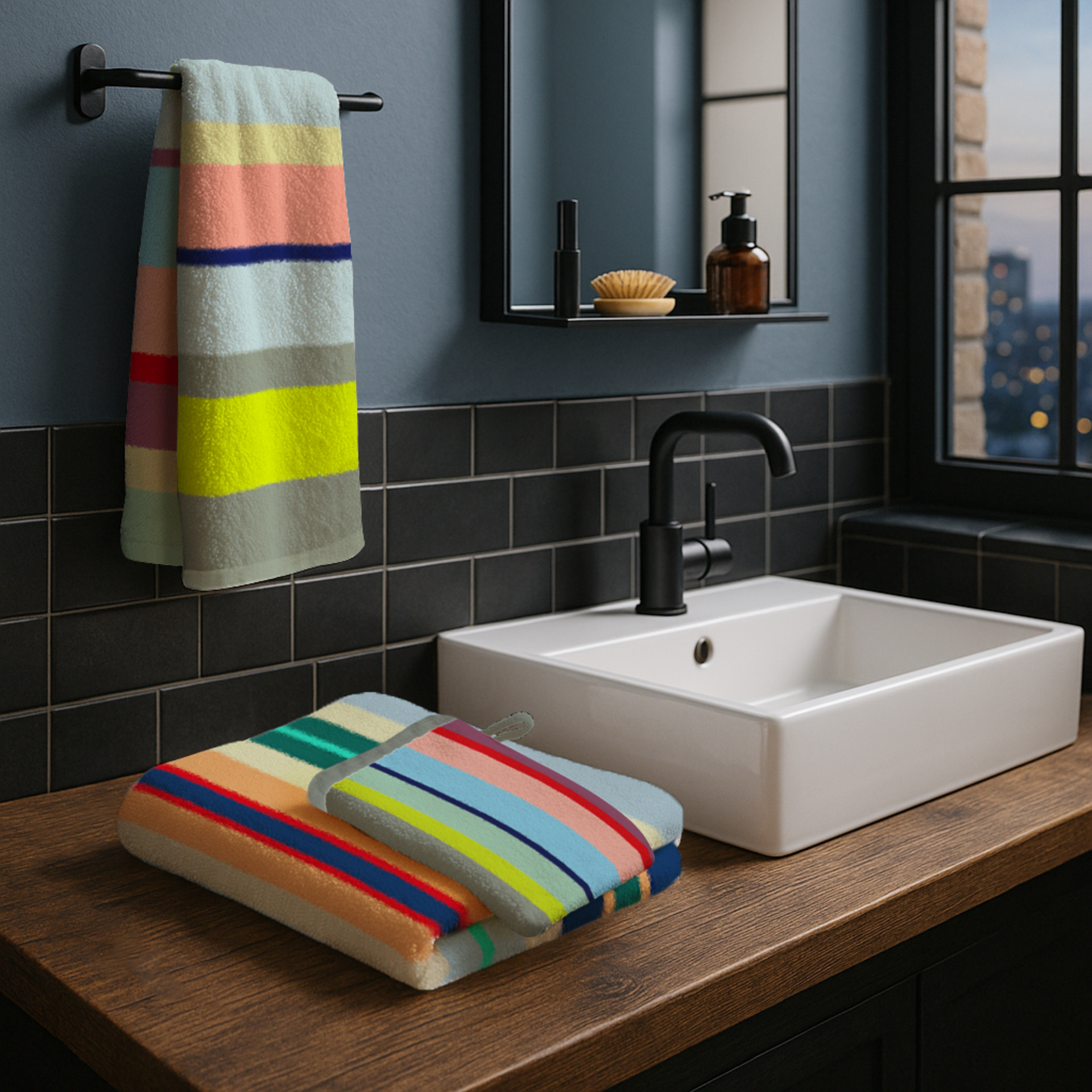 Set van 3 Washandjes, Nizza