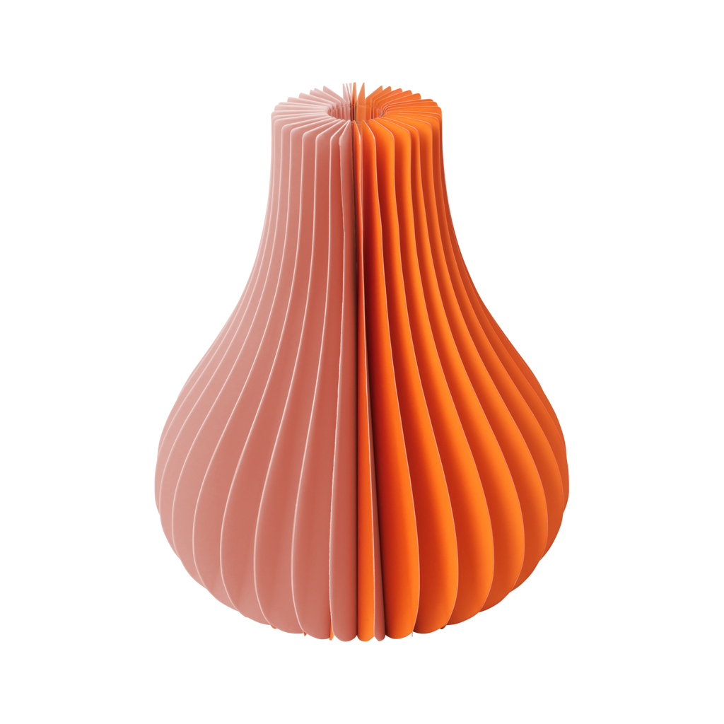 Vase en papier 'Yuki' orange