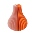 Vase en papier 'Yuki' orange