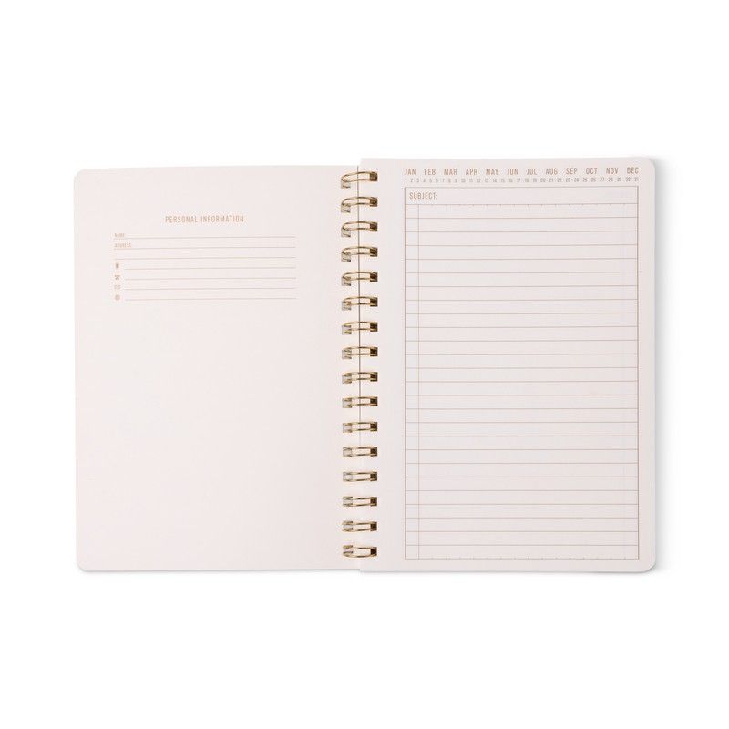 Tulip A5 Twin Wire Notitieblok - Blue Lattice