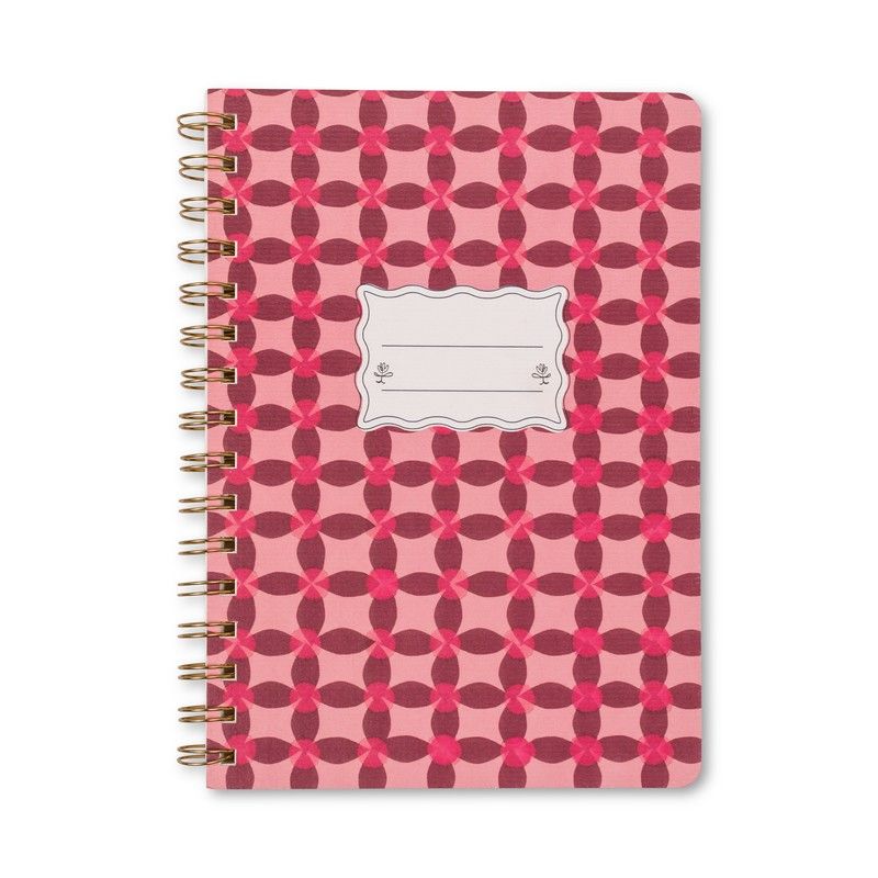 Tulip A5 Twin Wire Notitieblok - Pinwheel Pink